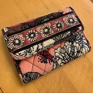 Vera Bradley Euro Wallet - Mocha Smooth